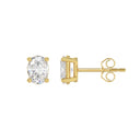 14K Yellow Gold, flat view